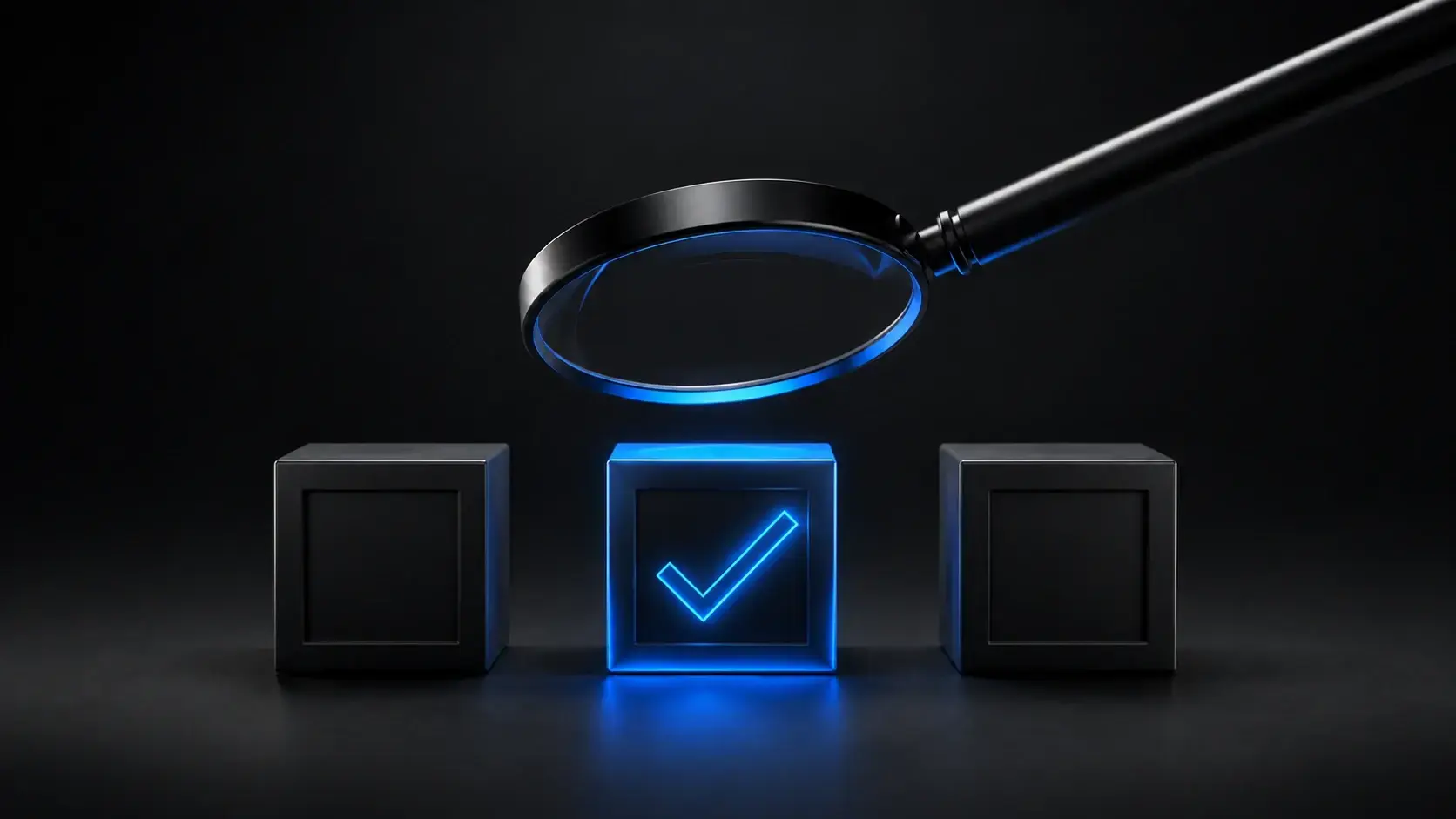 Illustration of choosing between web development agencies for site speed optimization, with one option highlighted in blue