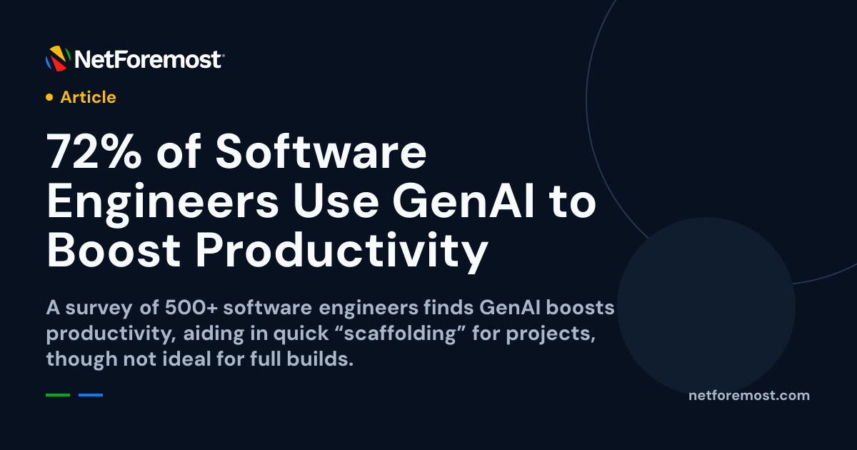72% of Software Engineers Use GenAI to Boost Productivity — NetForemost