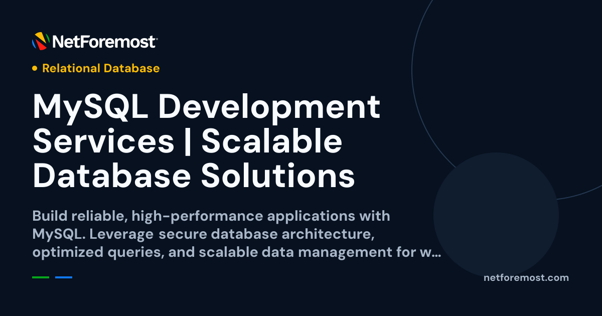 MySQL Development Services | Scalable Database Solutions